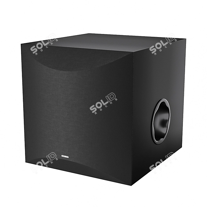 Powerful Yamaha NS-SW100 Subwoofer 3D model image 1