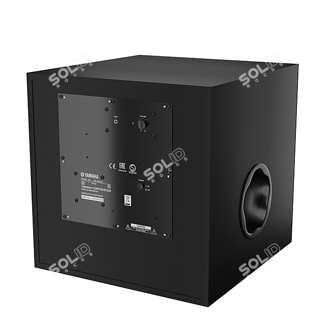 Powerful Yamaha NS-SW100 Subwoofer 3D model image 2
