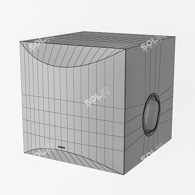 Powerful Yamaha NS-SW100 Subwoofer 3D model image 3