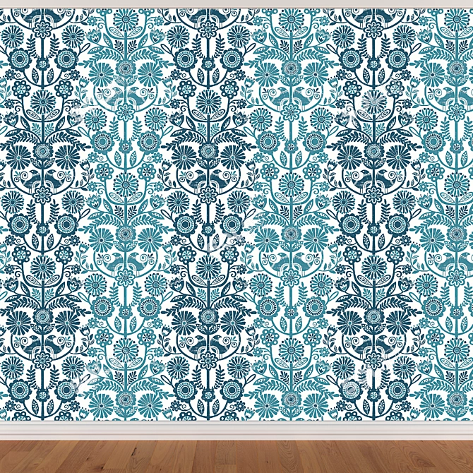 Seamless Wallpapers Set - 3 Colors 3D model image 2