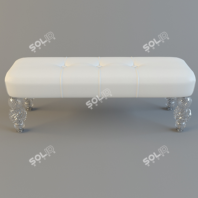 Elegant Seguso Mori Ottoman 3D model image 2