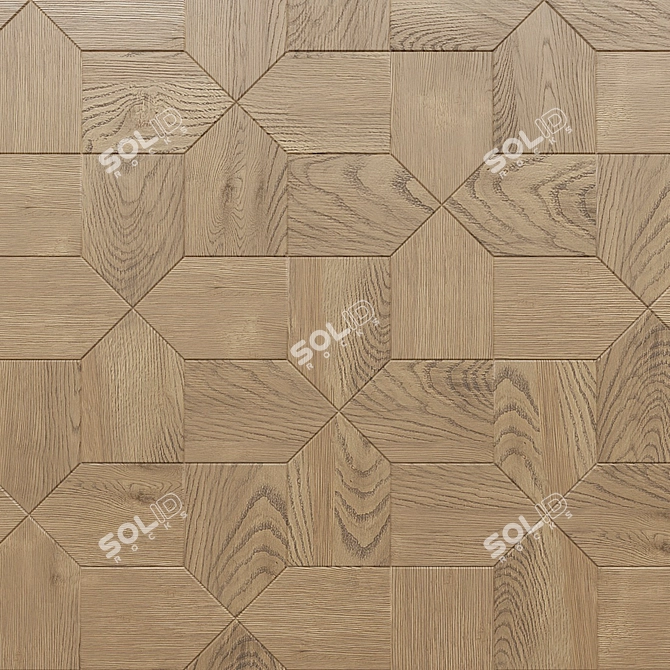 Short unique title for the product: 

Sakura Oak Parquet | Elegant and Timeless 3D model image 2