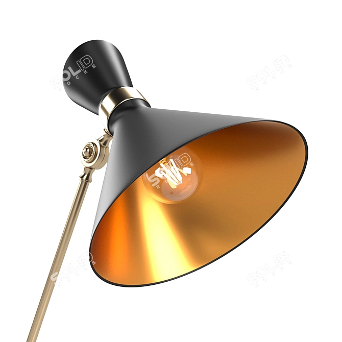 Skagen Floor Lamp: Modern Design, Multiple File Formats 3D model image 2