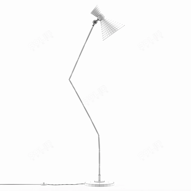 Skagen Floor Lamp: Modern Design, Multiple File Formats 3D model image 3