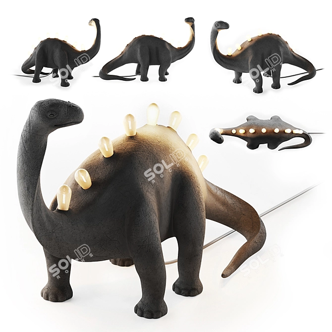 Mesozoic Era Table Lamp 3D model image 1