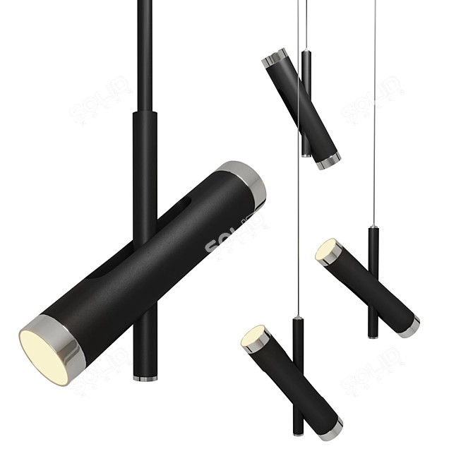 Modern Ambit Pendant Lights (Set of 1 and 3) 3D model image 1