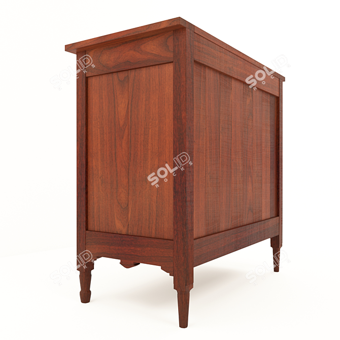 Antique Style Chest -  XIX-XX Century 3D model image 2