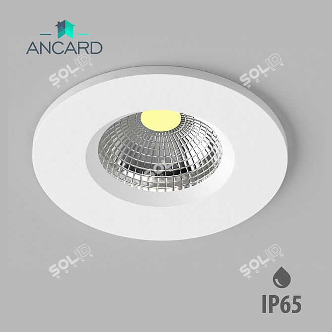 Waterproof Recessed IP65 Lamp 3D model image 1