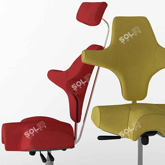 HAG Capisco: Dynamic Office Chair 3D model image 2