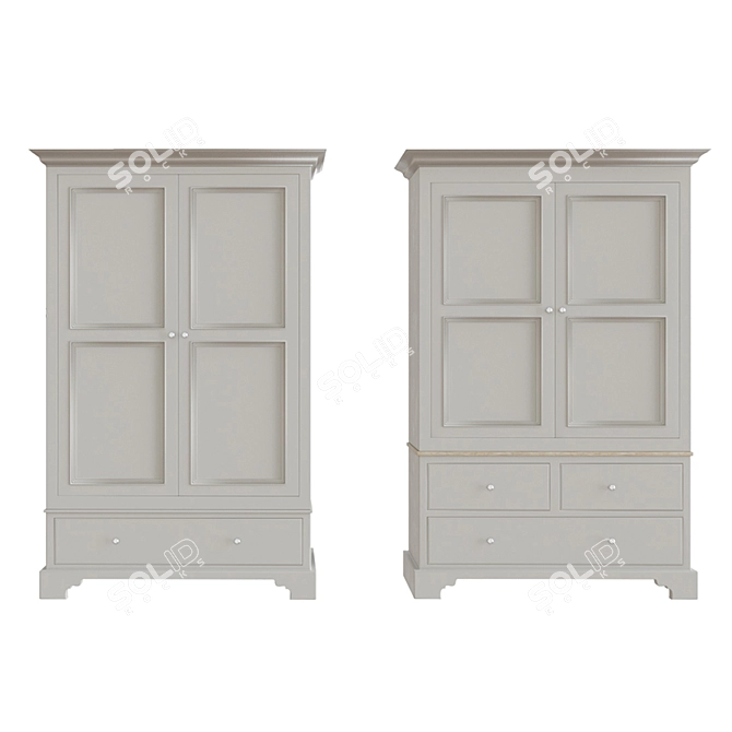 Chichester Wardrobe: Elegant and Spacious 3D model image 1