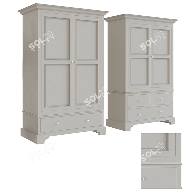 Chichester Wardrobe: Elegant and Spacious 3D model image 2