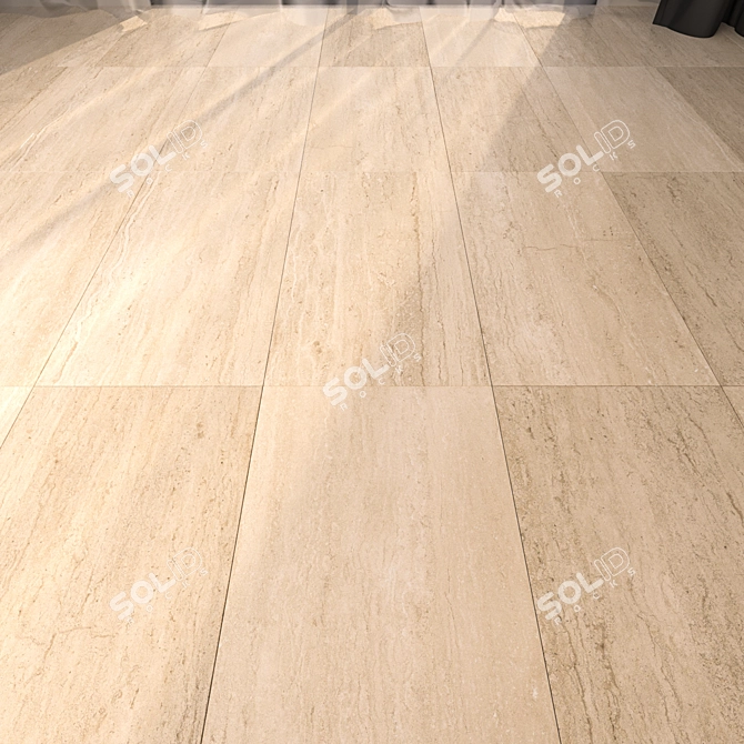 Luxury Marble Floor Tiles 3D model image 1