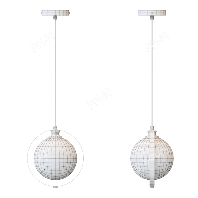 Spherical Pendant Lamp: Lampatron POISE 3D model image 3