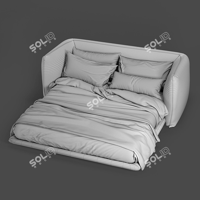 Elegant Bolzan Jill Daybed 3D model image 3