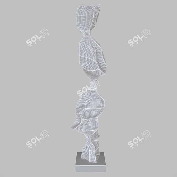 Resilient Spirit: Perseverance Statue 3D model image 3