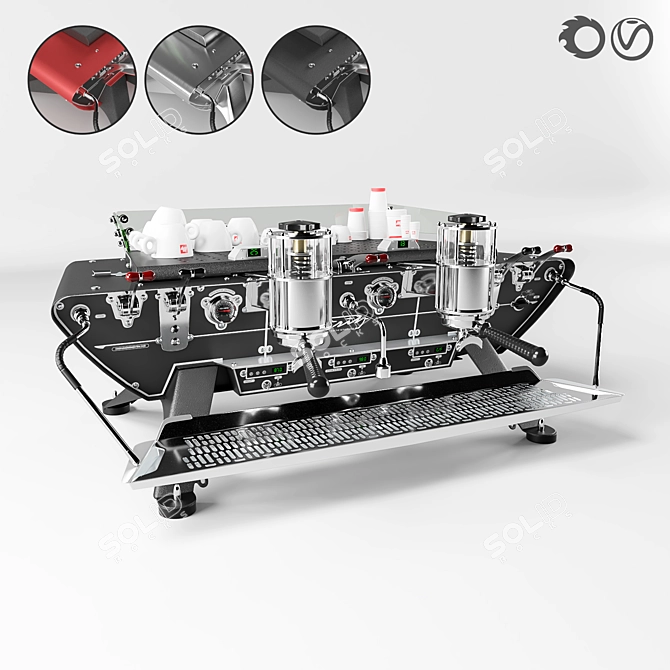 Kees van der Westen Spirit Duette: Versatile Coffee Machine 3D model image 1