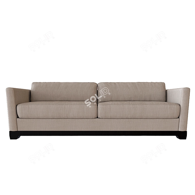 Sleek Meridiani Allen 220 Sofa 3D model image 2