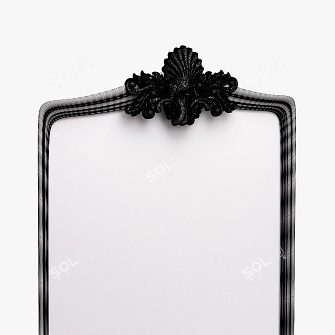 Classic Reflection: Elegant Mirror in Loft Style 3D model image 2
