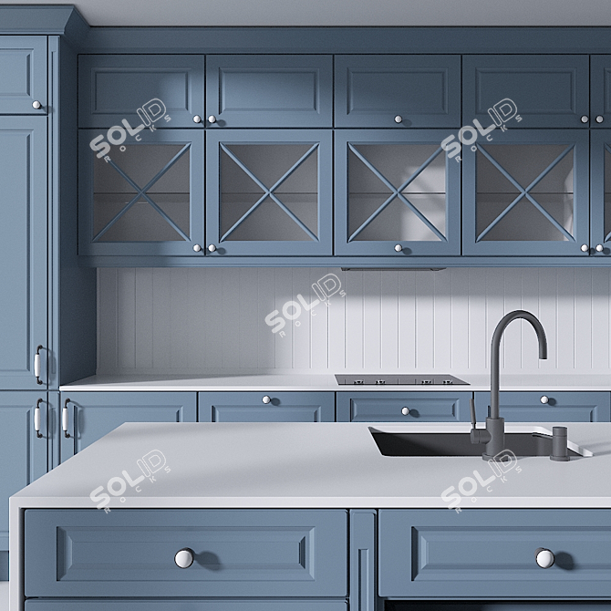 LORENA Nova: Modern Kitchen Elegance 3D model image 2