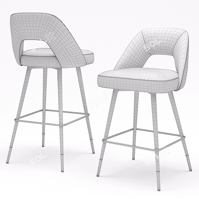 Elegant Eichholtz Avorio Bar Stool 3D model image 3