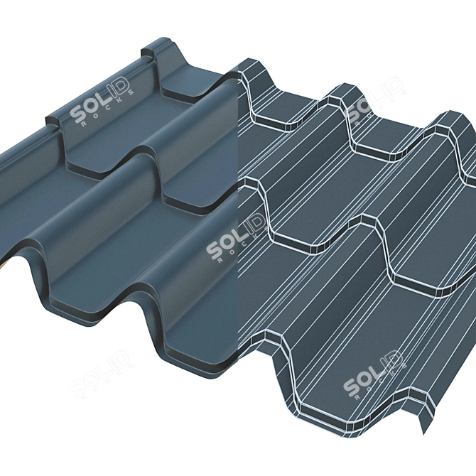 ARMORIUM Ruukki Metal Tile: Versatile and Durable 3D model image 3