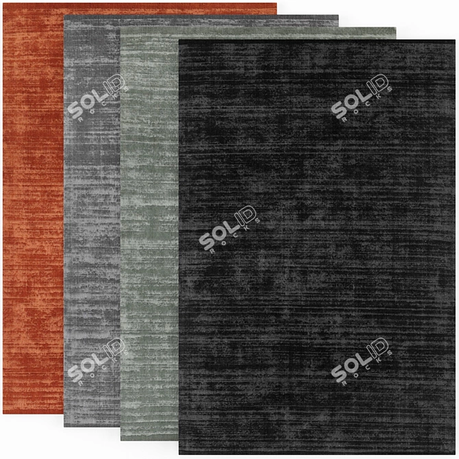 Luxury Loke Designer Rug Set 3D model image 1