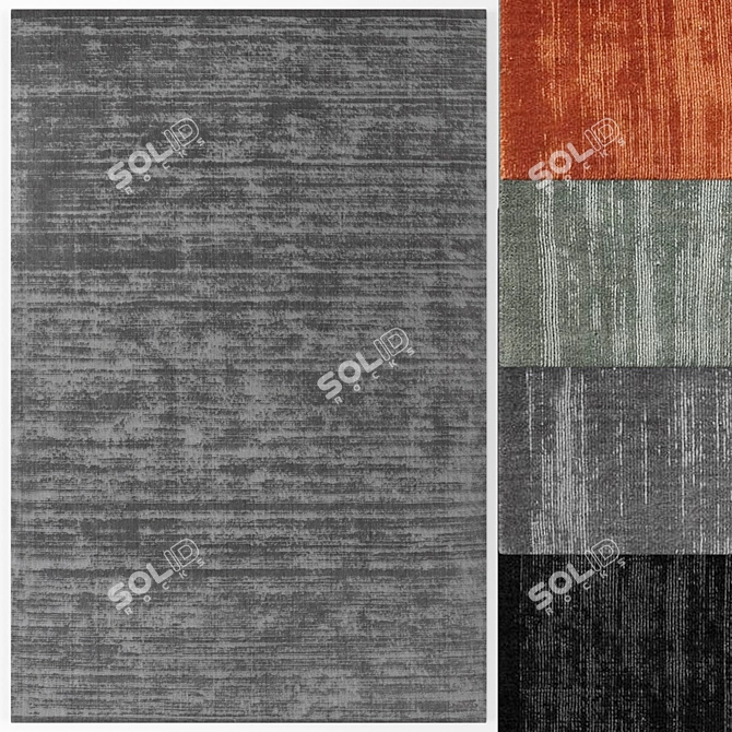 Luxury Loke Designer Rug Set 3D model image 2