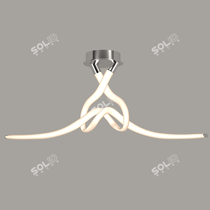 ARMONIA Chandelier: Elegant White LED 6723OHM 3D model image 1