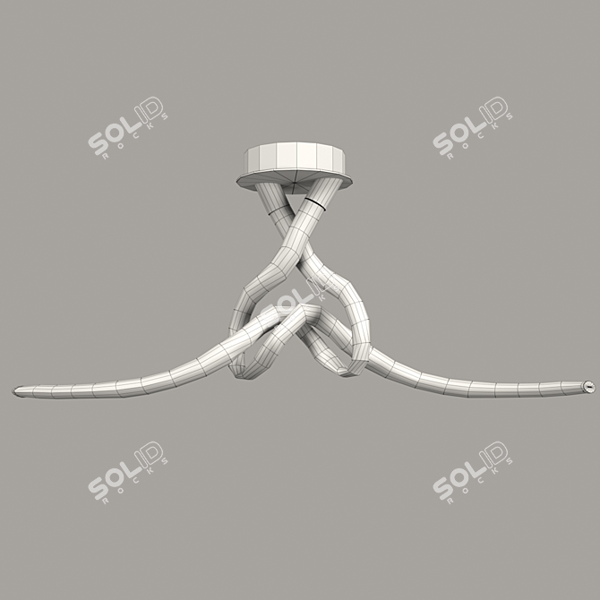 ARMONIA Chandelier: Elegant White LED 6723OHM 3D model image 2