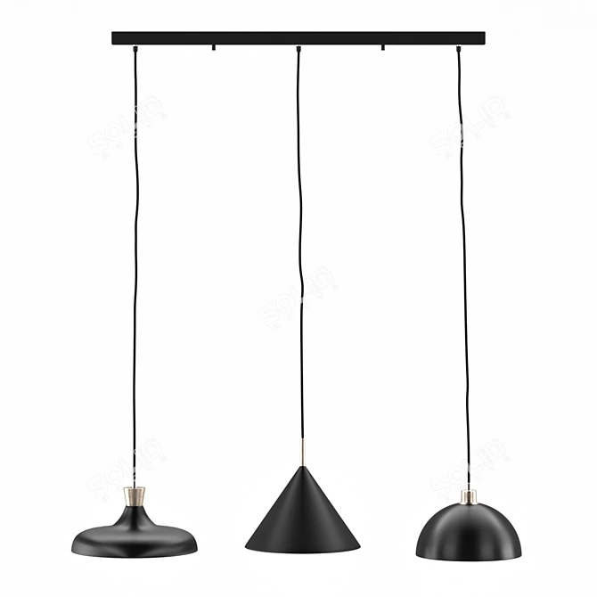 Sleek Dining Pendant: Kare Quick Step 3D model image 1