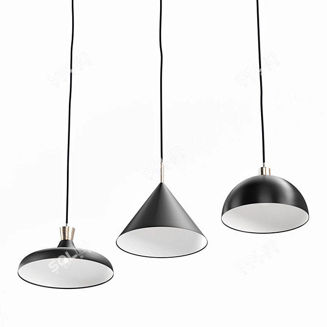 Sleek Dining Pendant: Kare Quick Step 3D model image 2