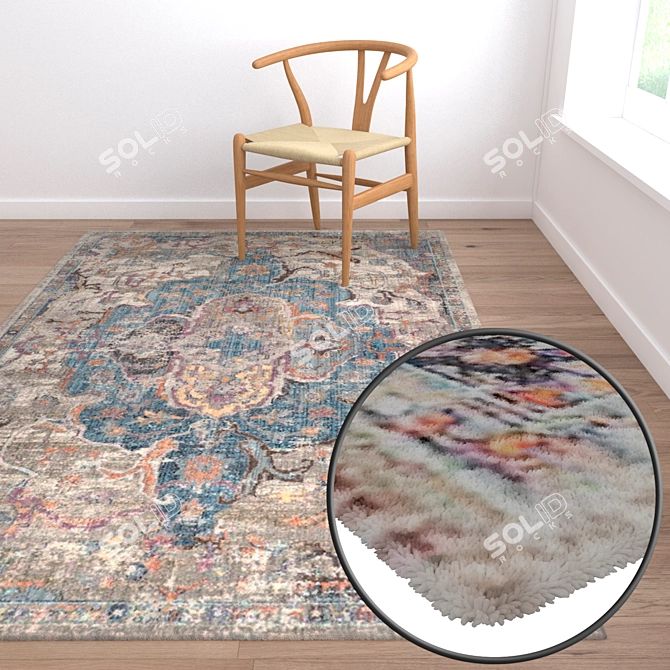 Luxury Carpet Set 3D model image 2