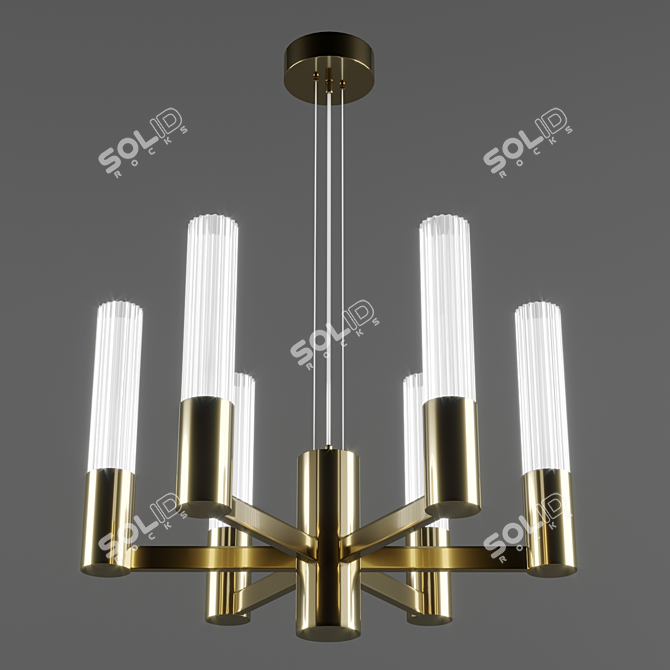 Elegant Infinity Chandelier: ILFARY Factory 3D model image 1