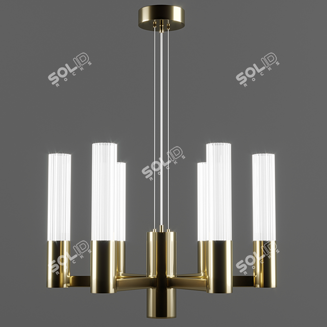 Elegant Infinity Chandelier: ILFARY Factory 3D model image 2