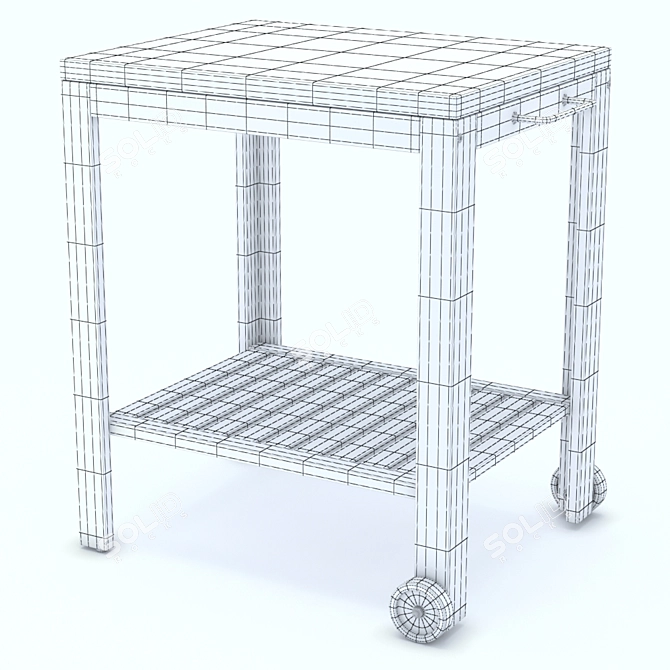 Ikea APPLARO Outdoor Trolley 3D model image 2