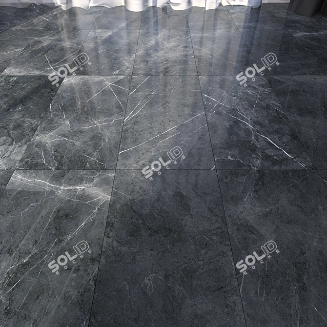 Luxury Marble Floor Tiles 3D model image 1