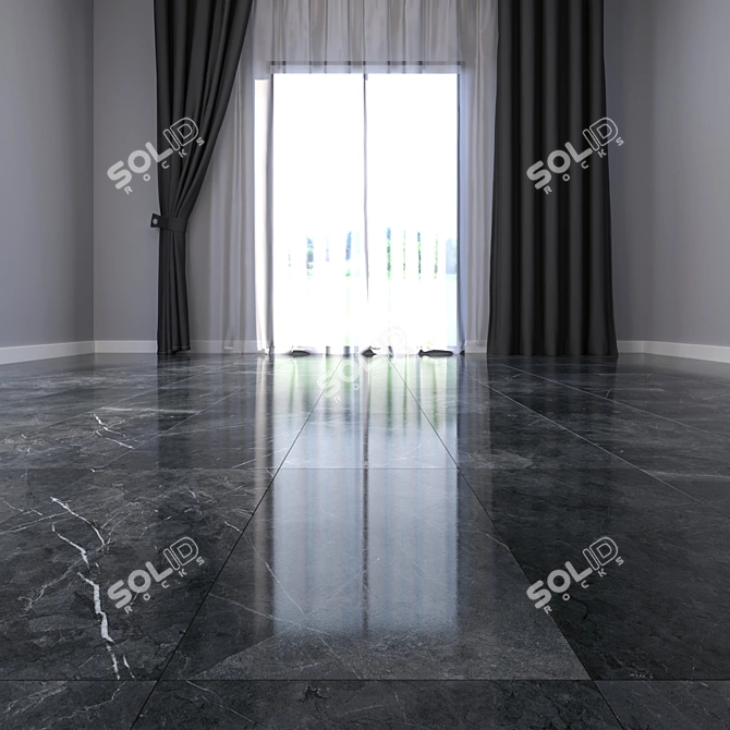 Luxury Marble Floor Tiles 3D model image 2