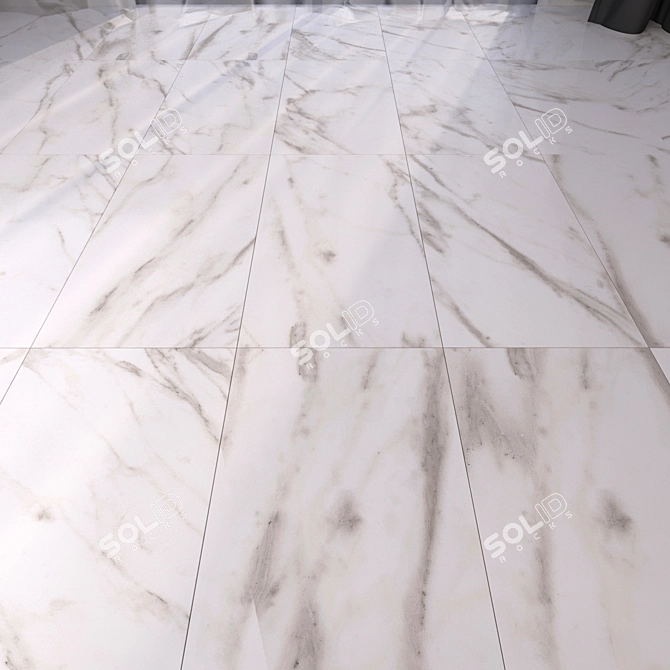 Luxury Marble Floor Tiles 3D model image 1