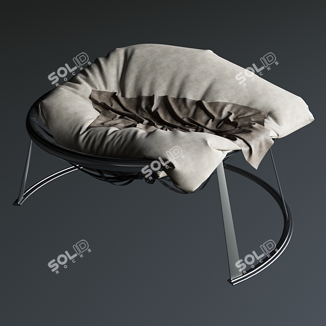 Sleek Ergonomic Chair 3D model image 2