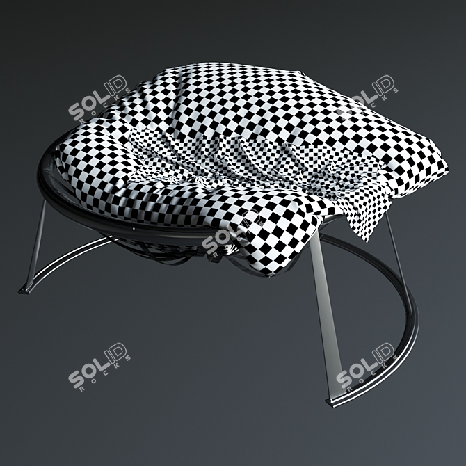 Sleek Ergonomic Chair 3D model image 3