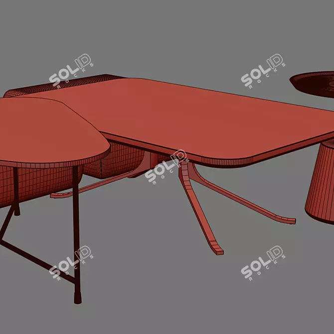 Title: Stellar Works Coffee Table, Loft Design 3D model image 2