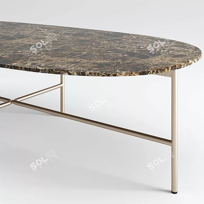 Elegant Marble Soap Tables 3D model image 3