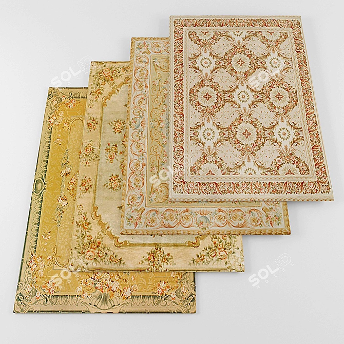 European Amara Rug Collection 3D model image 1