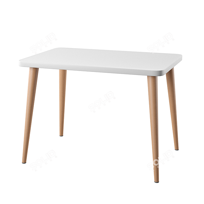 Modern Scandi Table with Sleek Design 3D model image 1