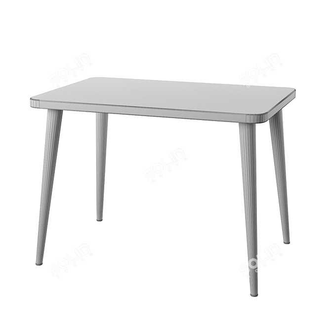 Modern Scandi Table with Sleek Design 3D model image 2