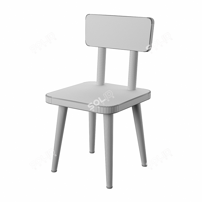 KK Home Baby Chair - Comfortable and Stylish 3D model image 2