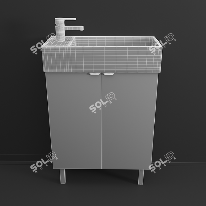 IKEA LILLANGEN Bathroom Sink Cabinet 3D model image 3