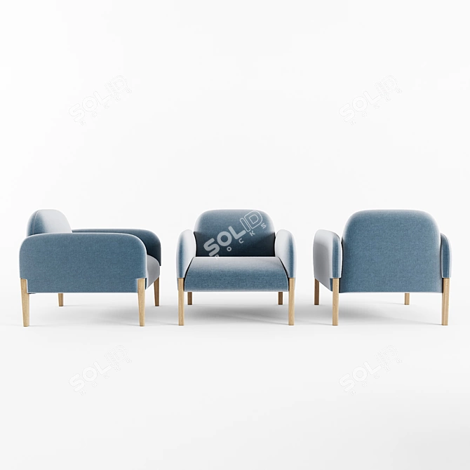 Join Armchair: Sleek Design, Ultimate Comfort 3D model image 2