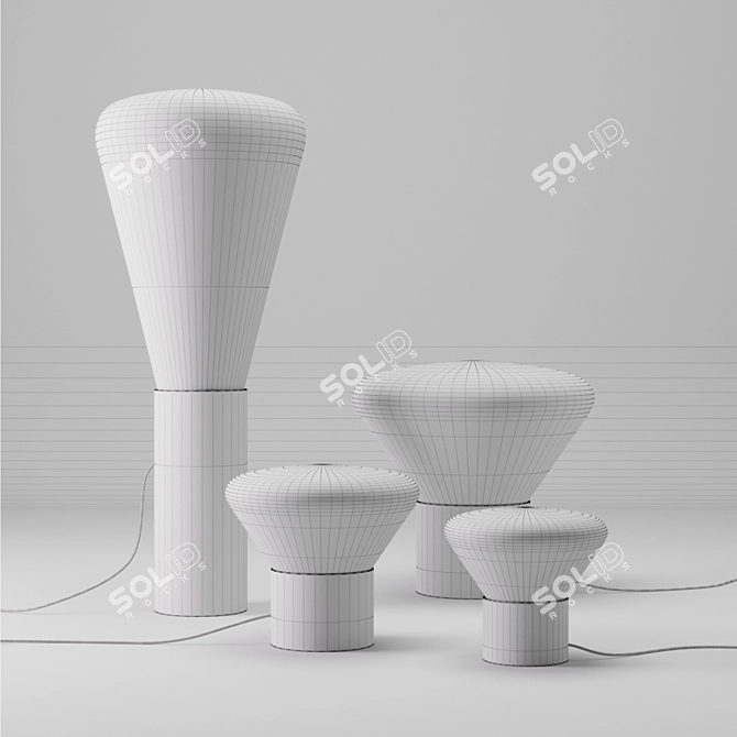 Brokis Muffins Black Oak Lamp: Stylish Illumination 3D model image 3