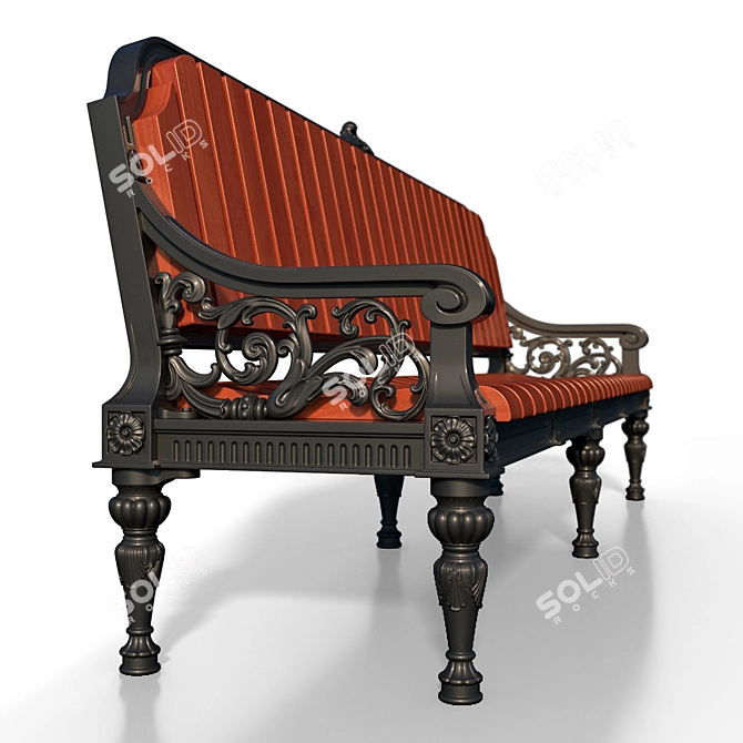 Grand Theater Bench 3D model image 2